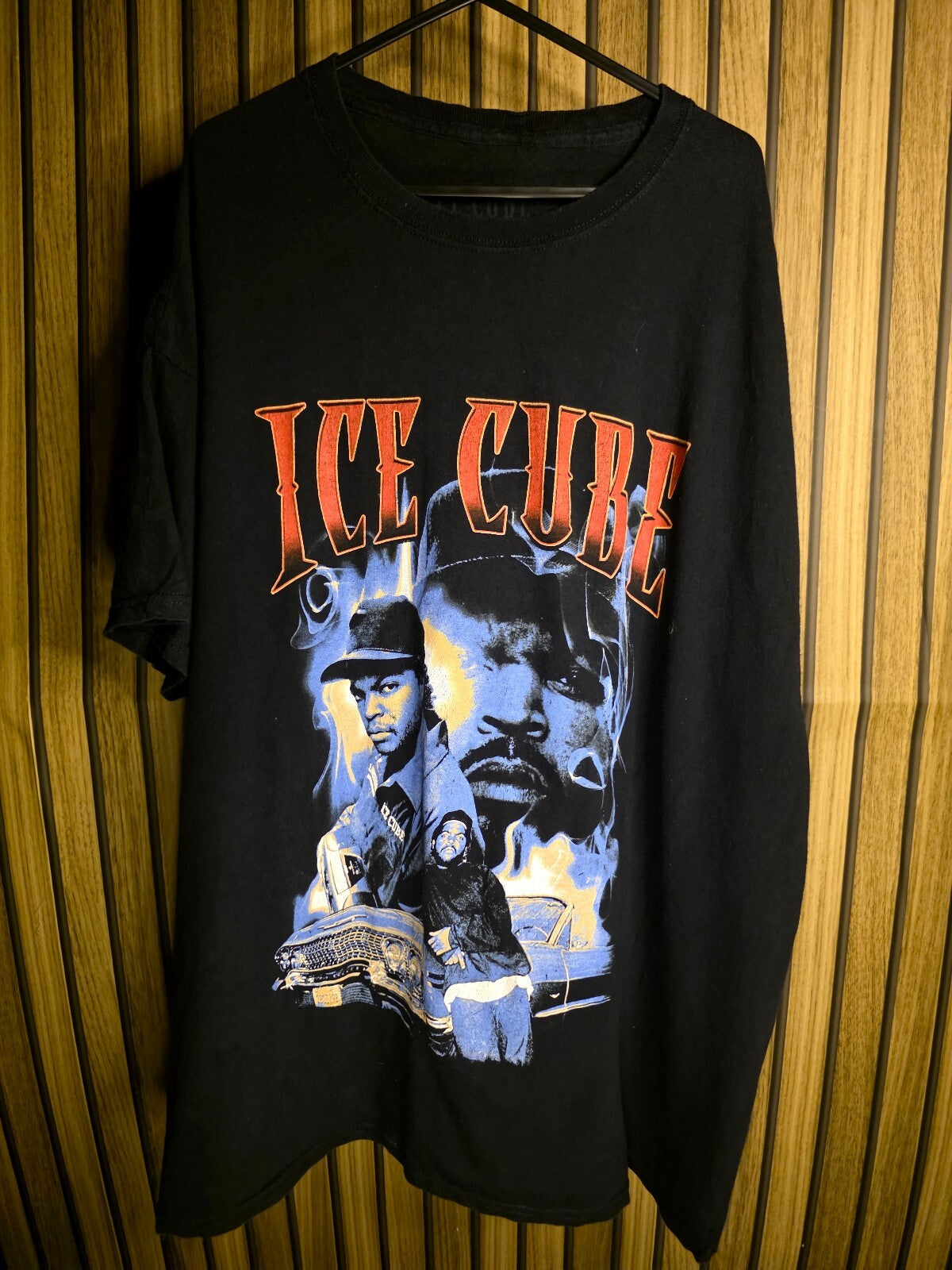 Ice Cube Graphic T-Shirt Black Vintage Hip Hop Rap Size L