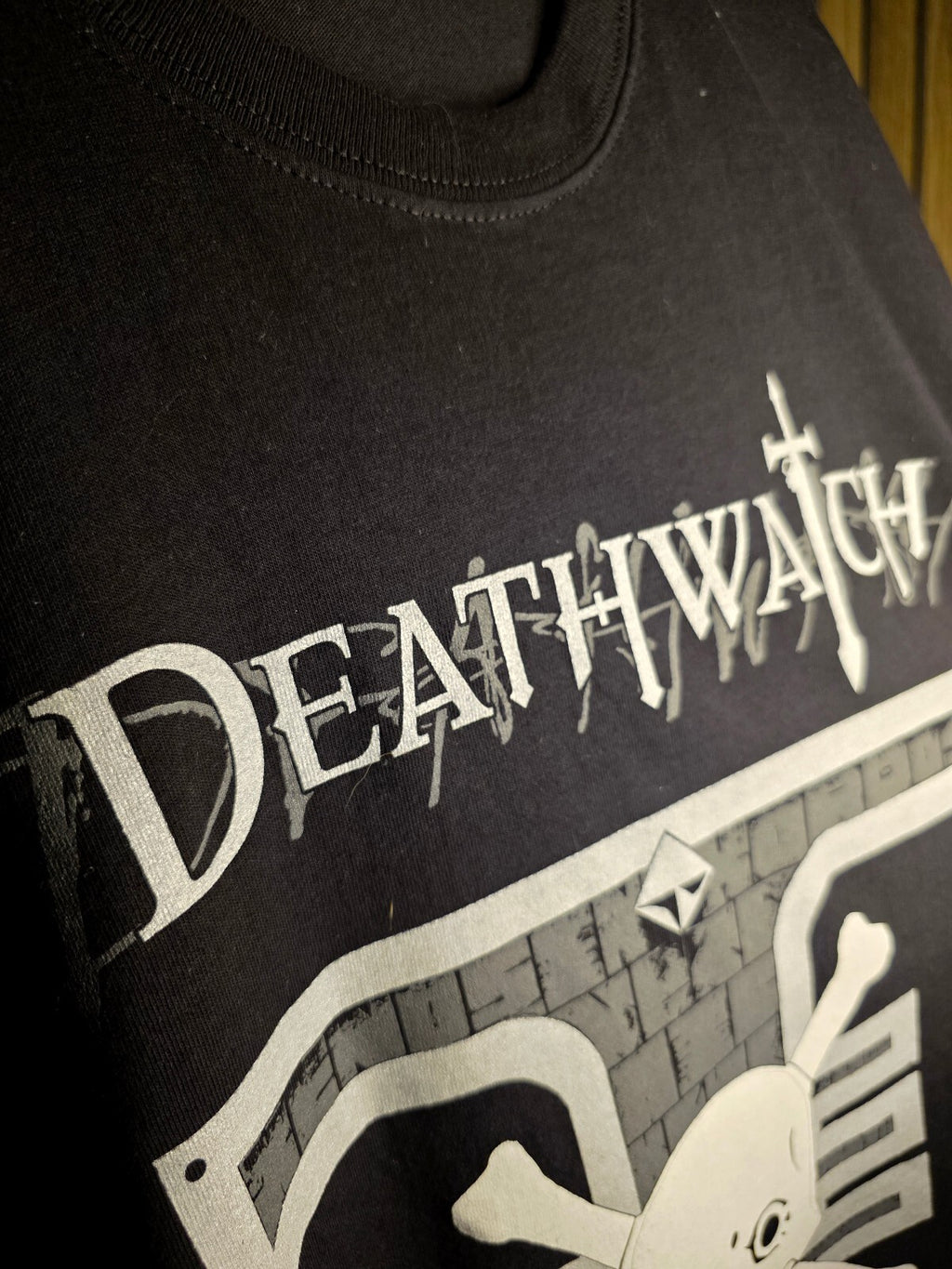 2011 Warhammer Deathwatch Space Marines Graphic T-Shirt Black Medium