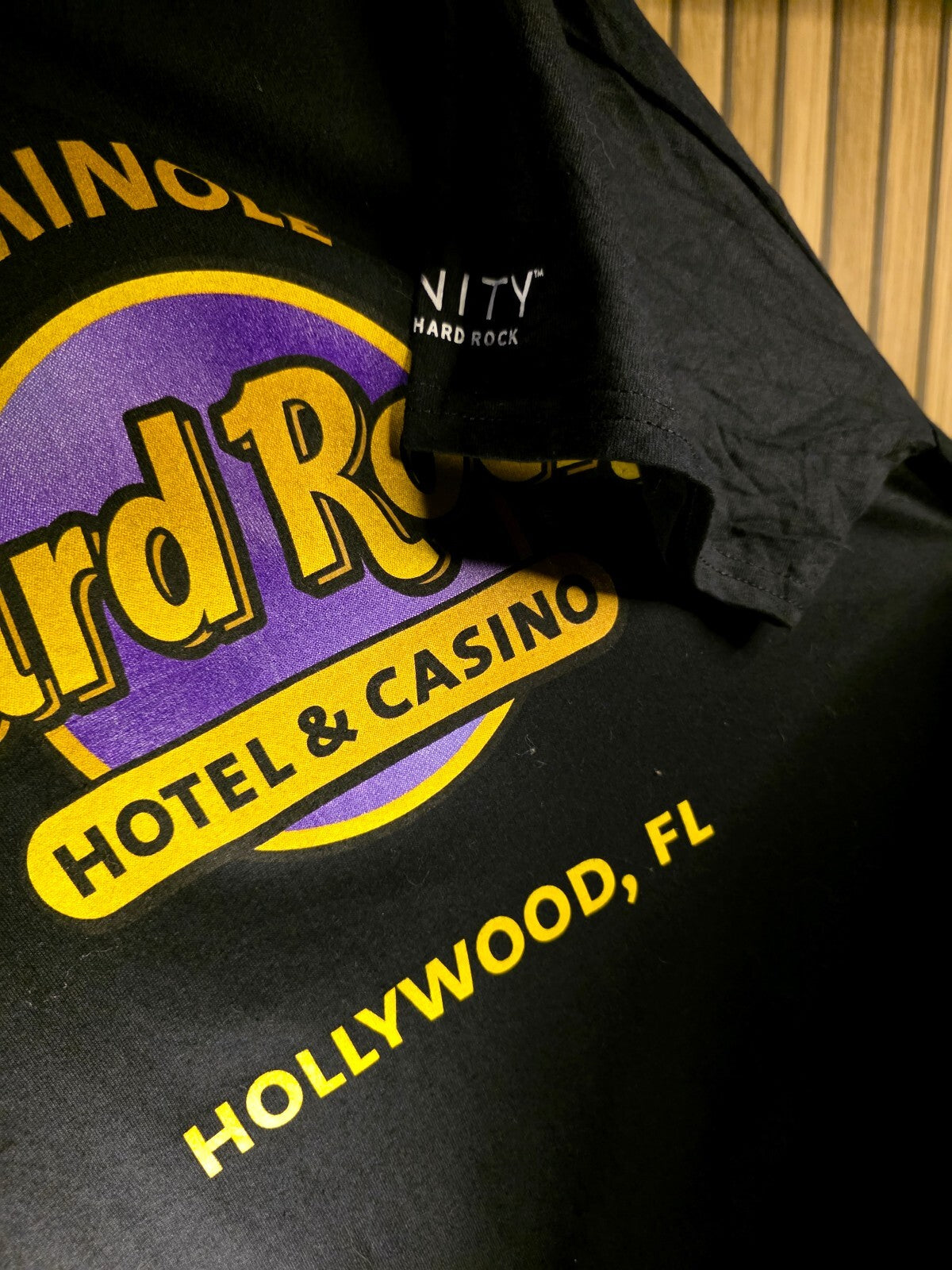 Hard Rock Seminole Hotel & Casino Hollywood FL Black T-Shirt Large