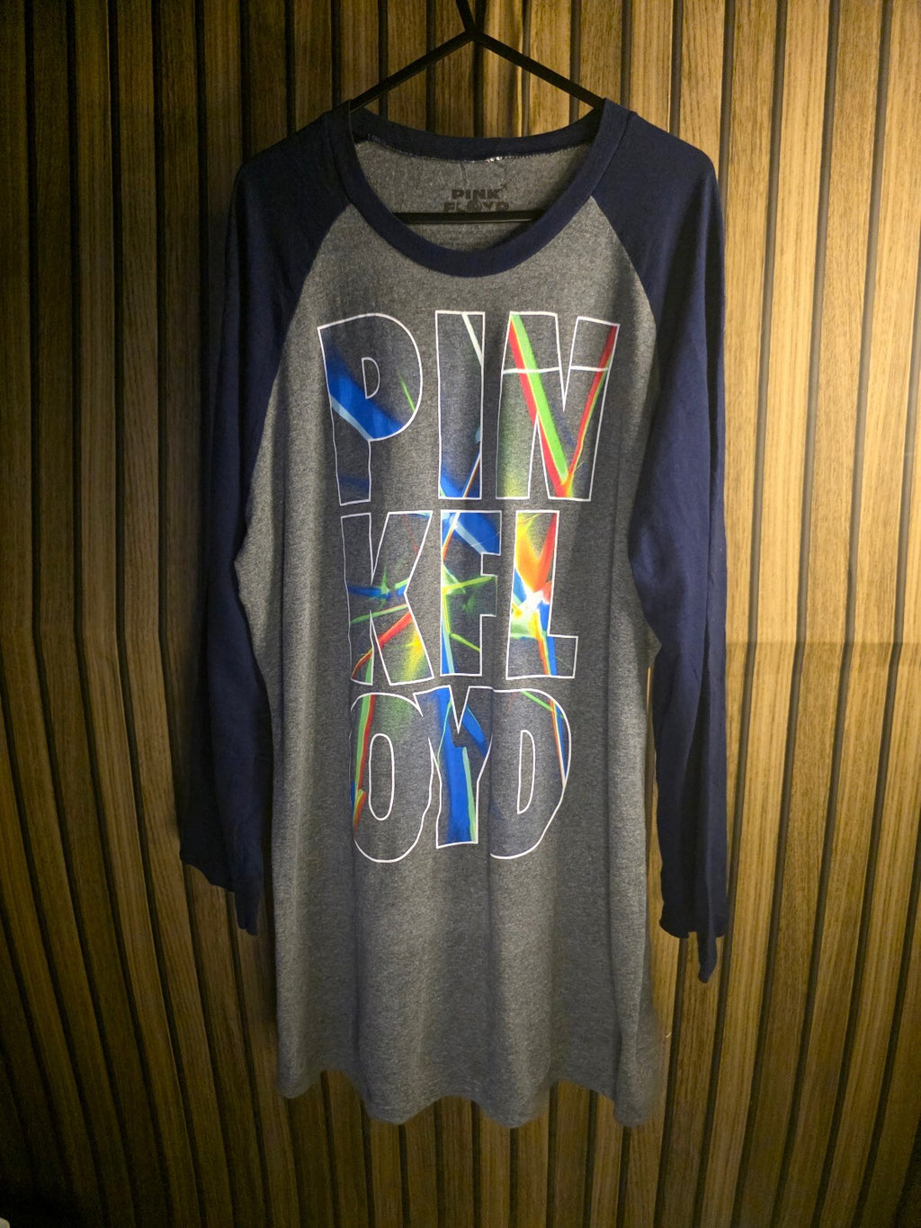 Pink Floyd Long Sleeve T-Shirt Multicolour Graphic Navy Grey Size XL