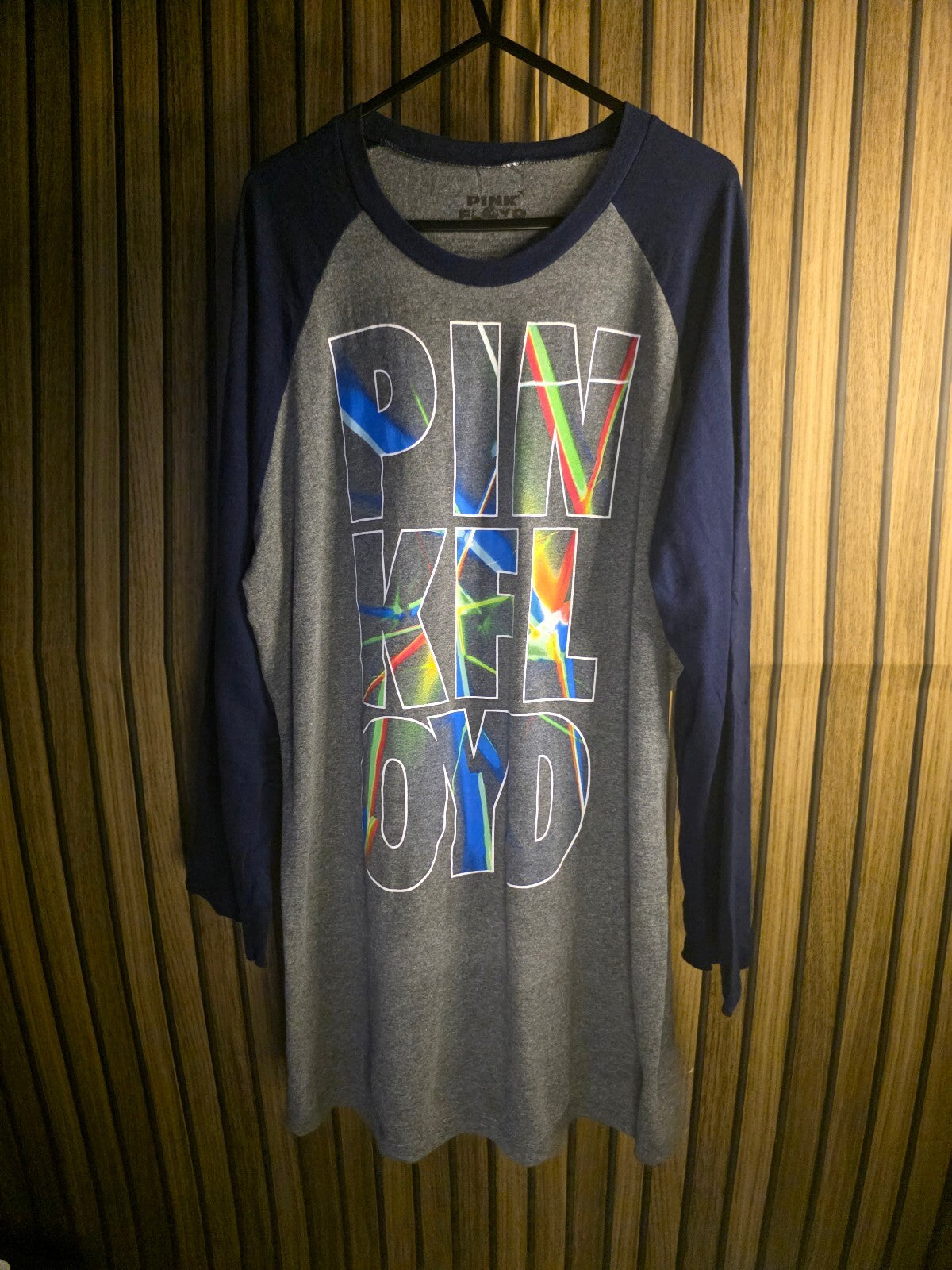 Pink Floyd Long Sleeve T-Shirt Multicolour Graphic Navy Grey Size XL