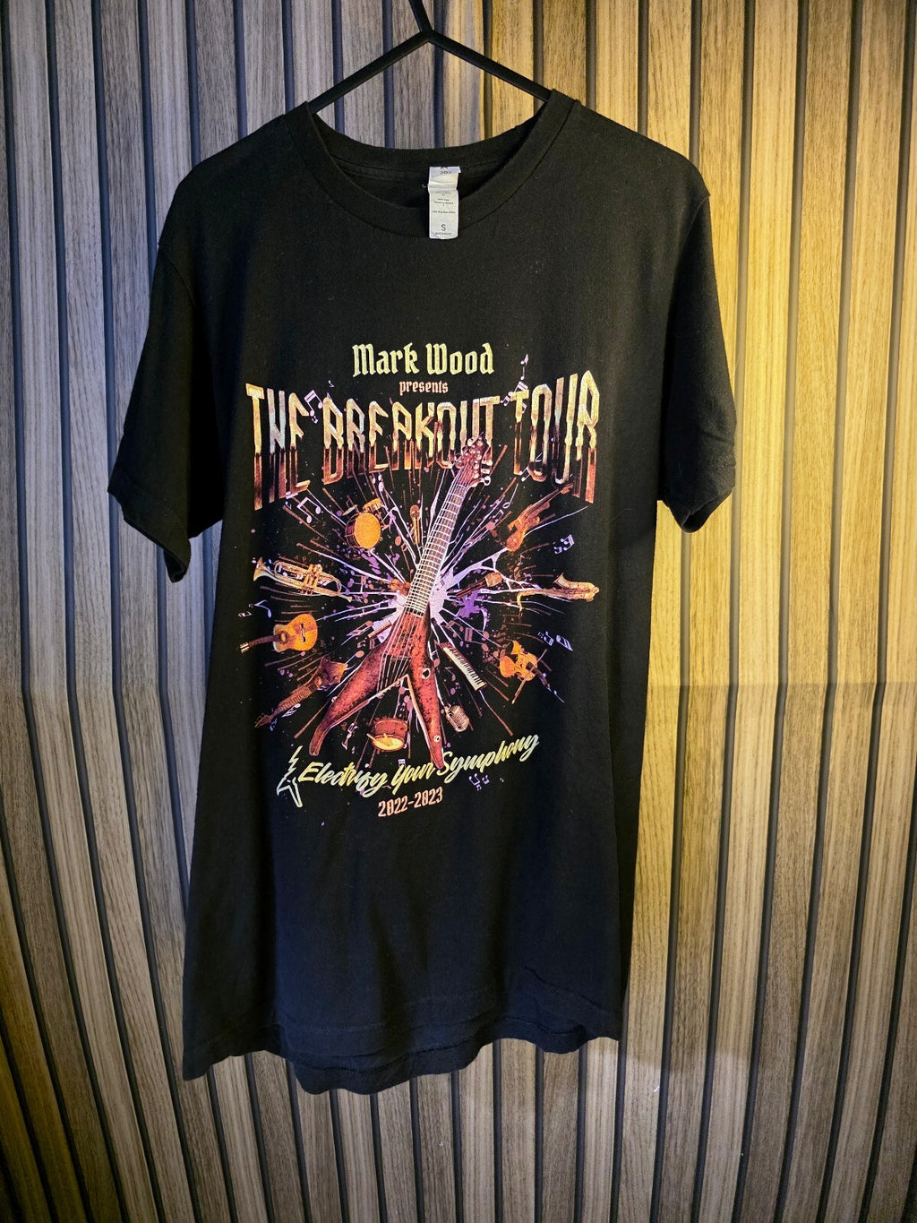 Tultex Mark Wood The Breakout Tour Graphic T-Shirt Black Small