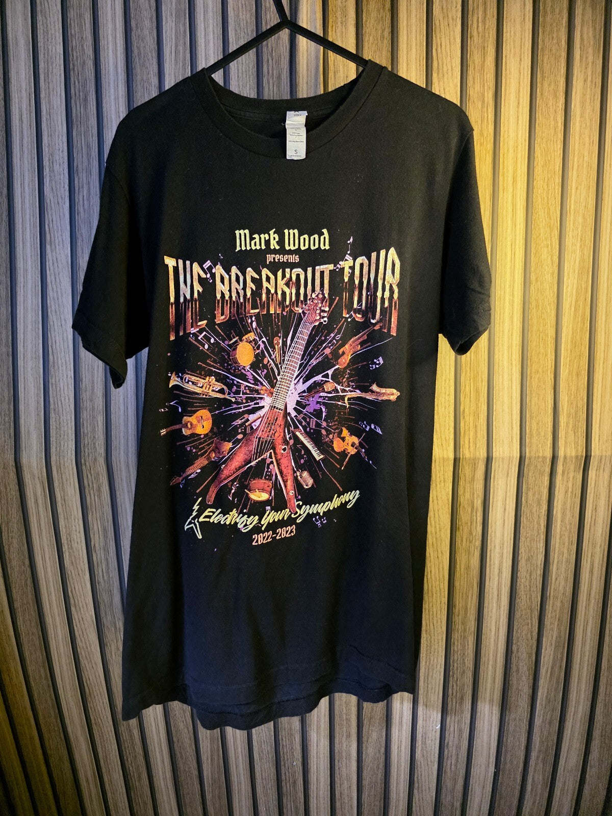 Tultex Mark Wood The Breakout Tour Graphic T-Shirt Black Small