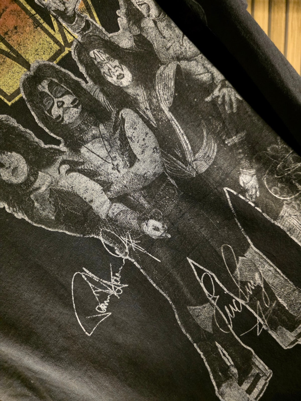 KISS Band Graphic T-Shirt Black Size S