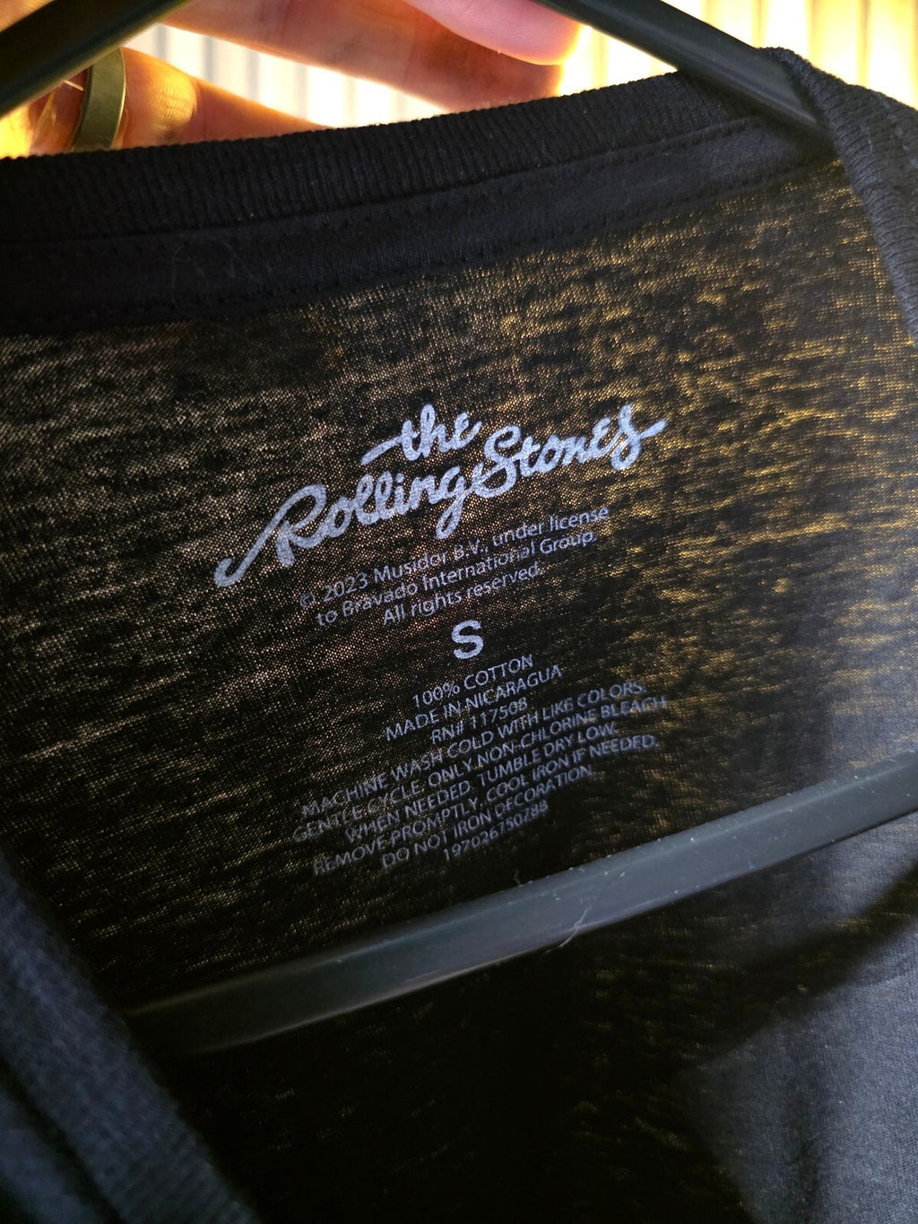 The Rolling Stones Black Graphic Logo T-Shirt Size S