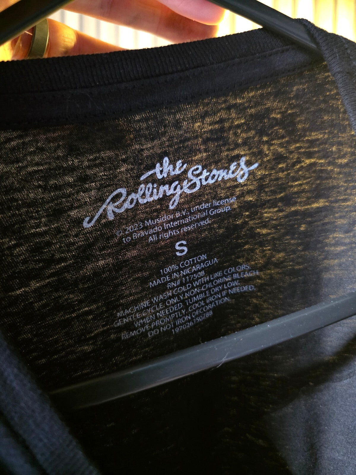 The Rolling Stones Black Graphic Logo T-Shirt Size S