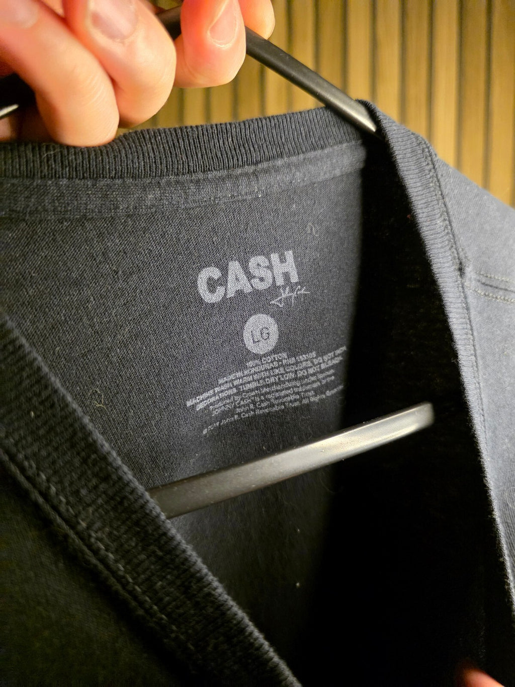 Cash Johnny Cash American Legend Graphic T-shirt Black Large