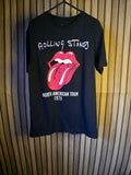 The Rolling Stones North American Tour 1975 Graphic T-Shirt Black S