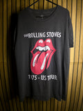 The Rolling Stones 1975 US Tour Graphic T-Shirt Black Large