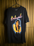 Aaliyah Graphic Black T-shirt Size L/G Cotton