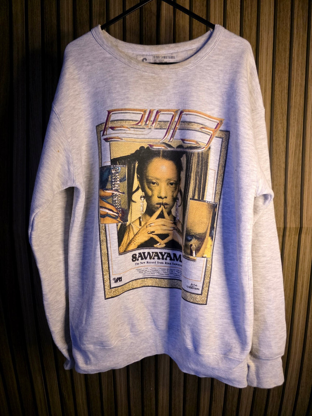 Rina Sawayama Sweatshirt Sawayama Graphic Print Grey Size S