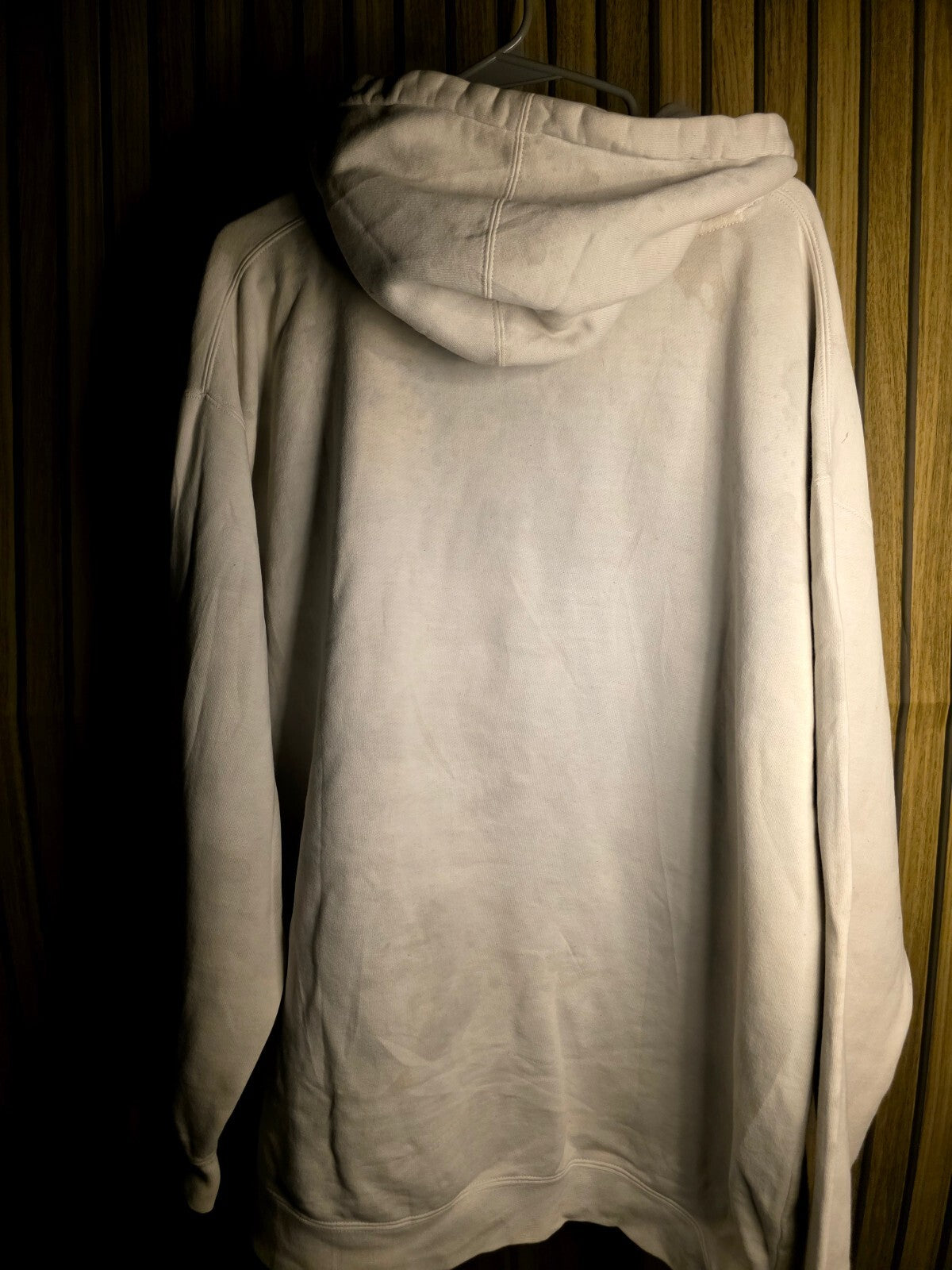 RARE Y2K Eminem Shady Battle Tested 8 Mile Hoodie Graphic Print Cream XL