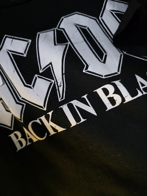 AC/DC Back In Black Graphic T-Shirt Black Large