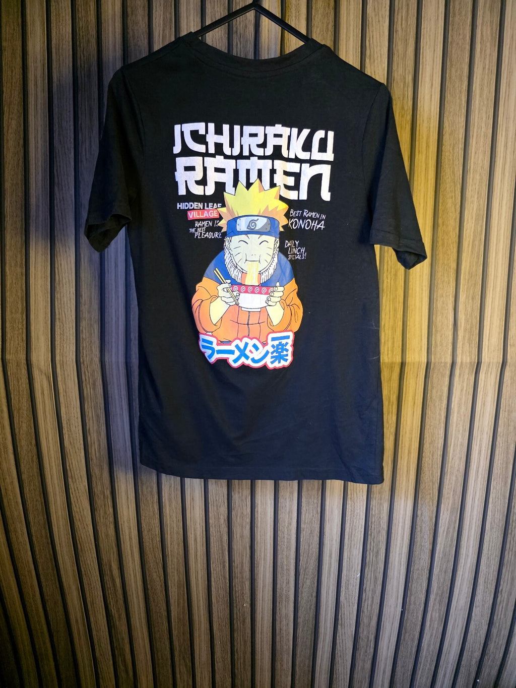 Naruto Ichiraku Ramen Graphic Black T-Shirt Medium