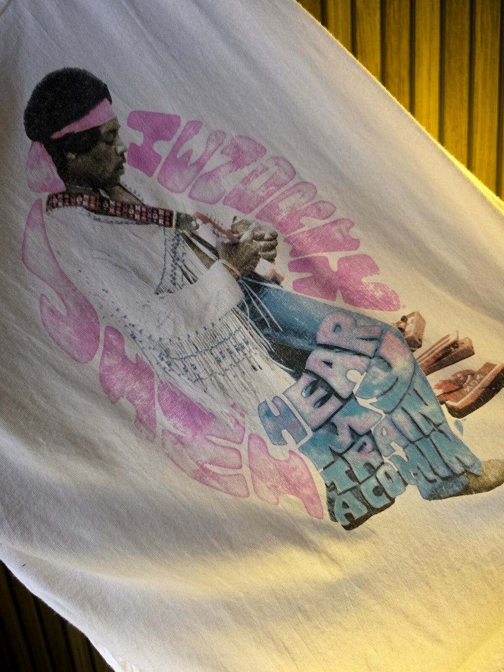 Old Navy Graphic Tank Top Jimi Hendrix Print White Medium