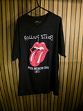 The Rolling Stones North American Tour 1975 Graphic T-Shirt Black XL