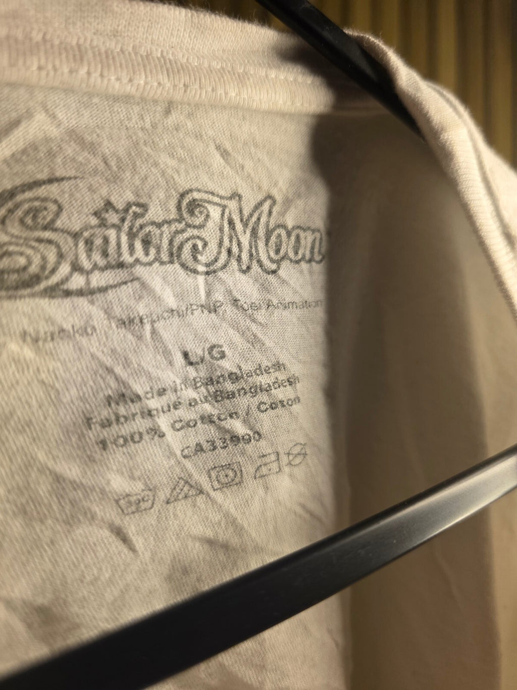 Sailor Moon Graphic T-Shirt White Large Cotton