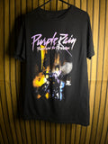 The Prince Estate Purple Rain Motorcycle Graphic T-Shirt Black Size Small