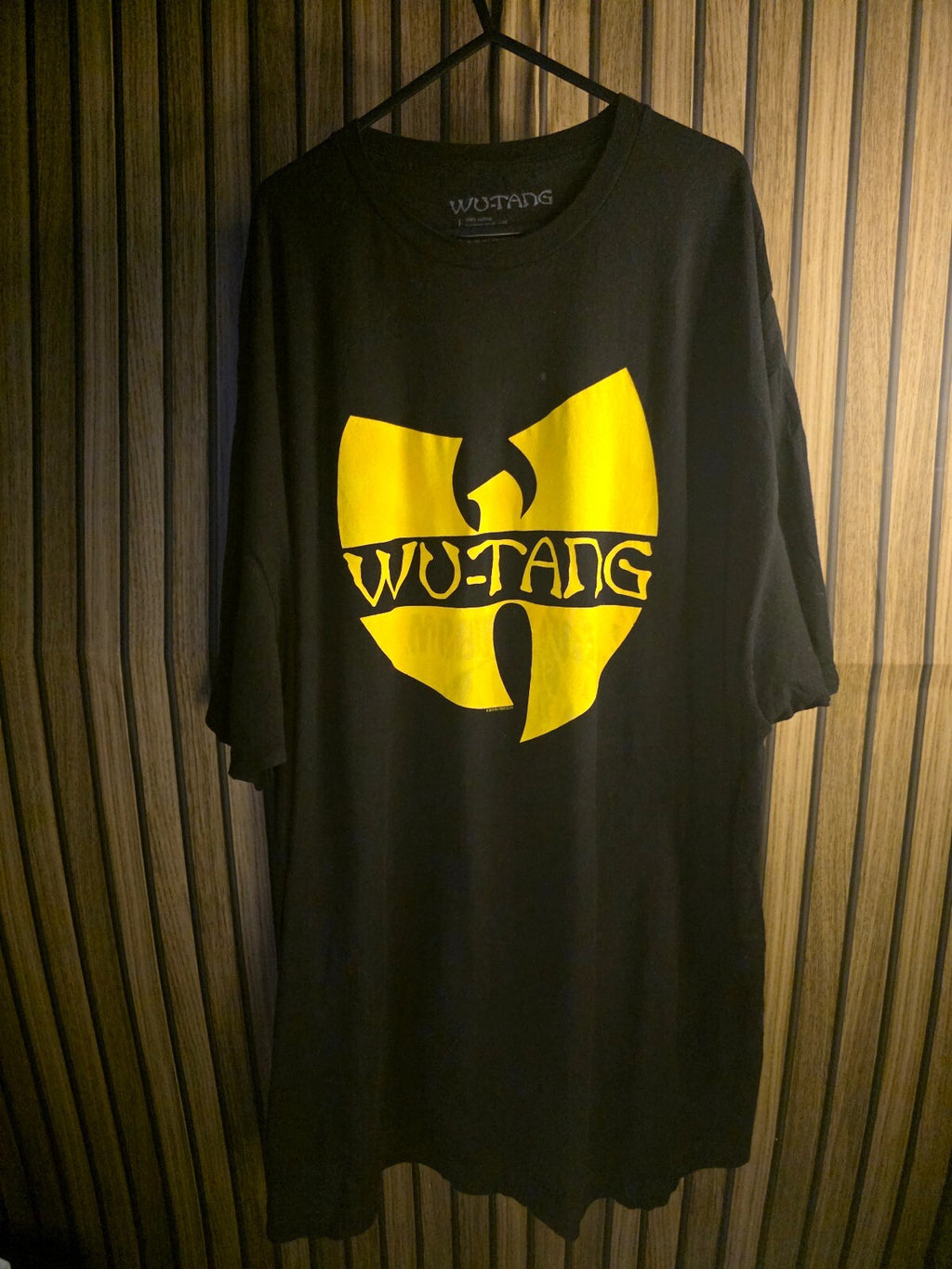 Wu-Tang Clan Logo Graphic T-Shirt Black Yellow 3XL
