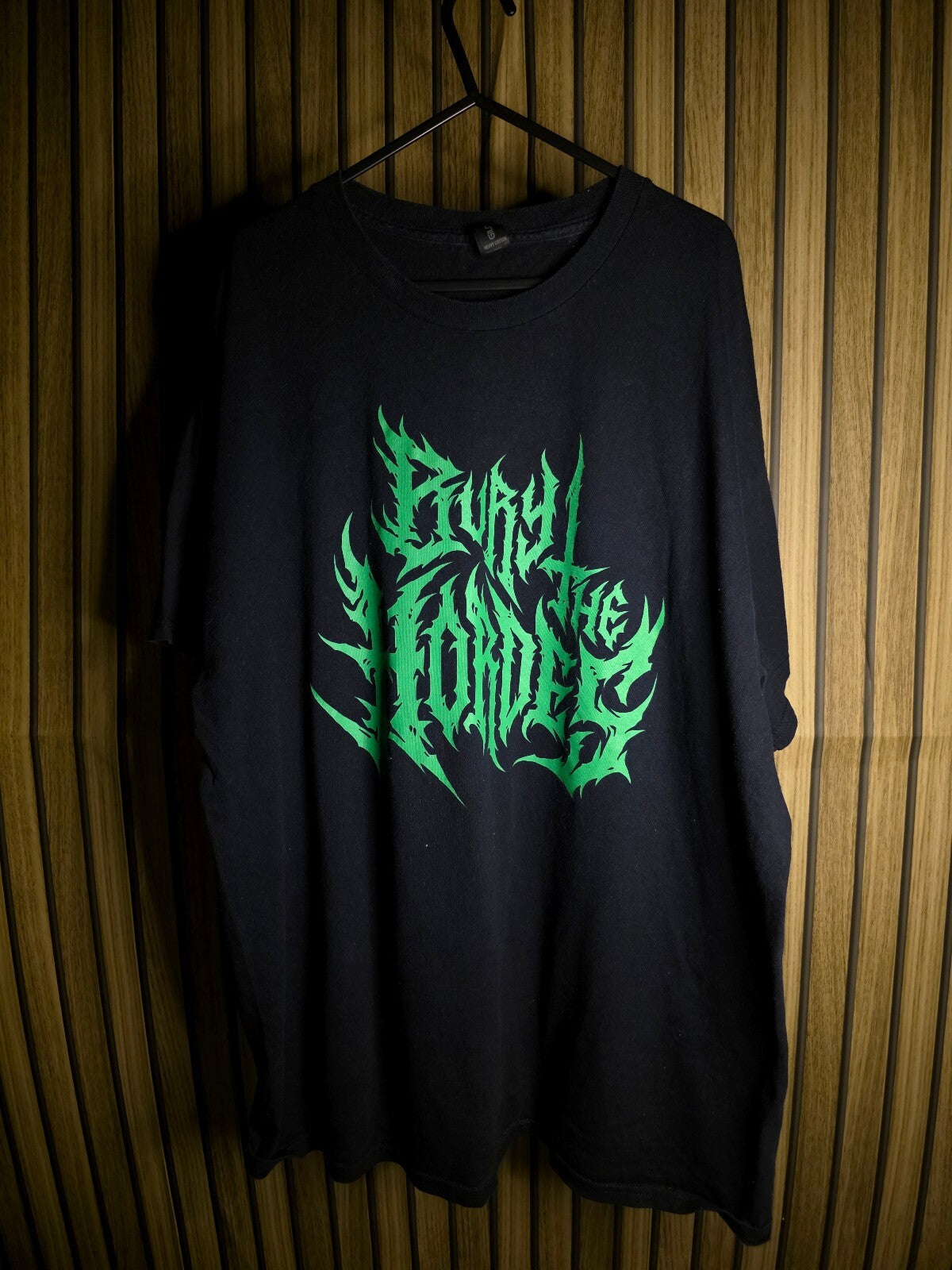 Gildan Bury The Hordes Black Graphic T-Shirt XL Heavy Cotton