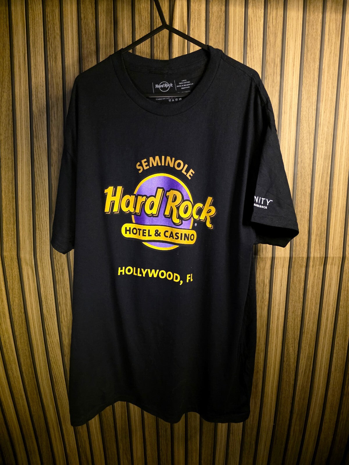 Hard Rock Seminole Hotel & Casino Hollywood FL Black T-Shirt Large