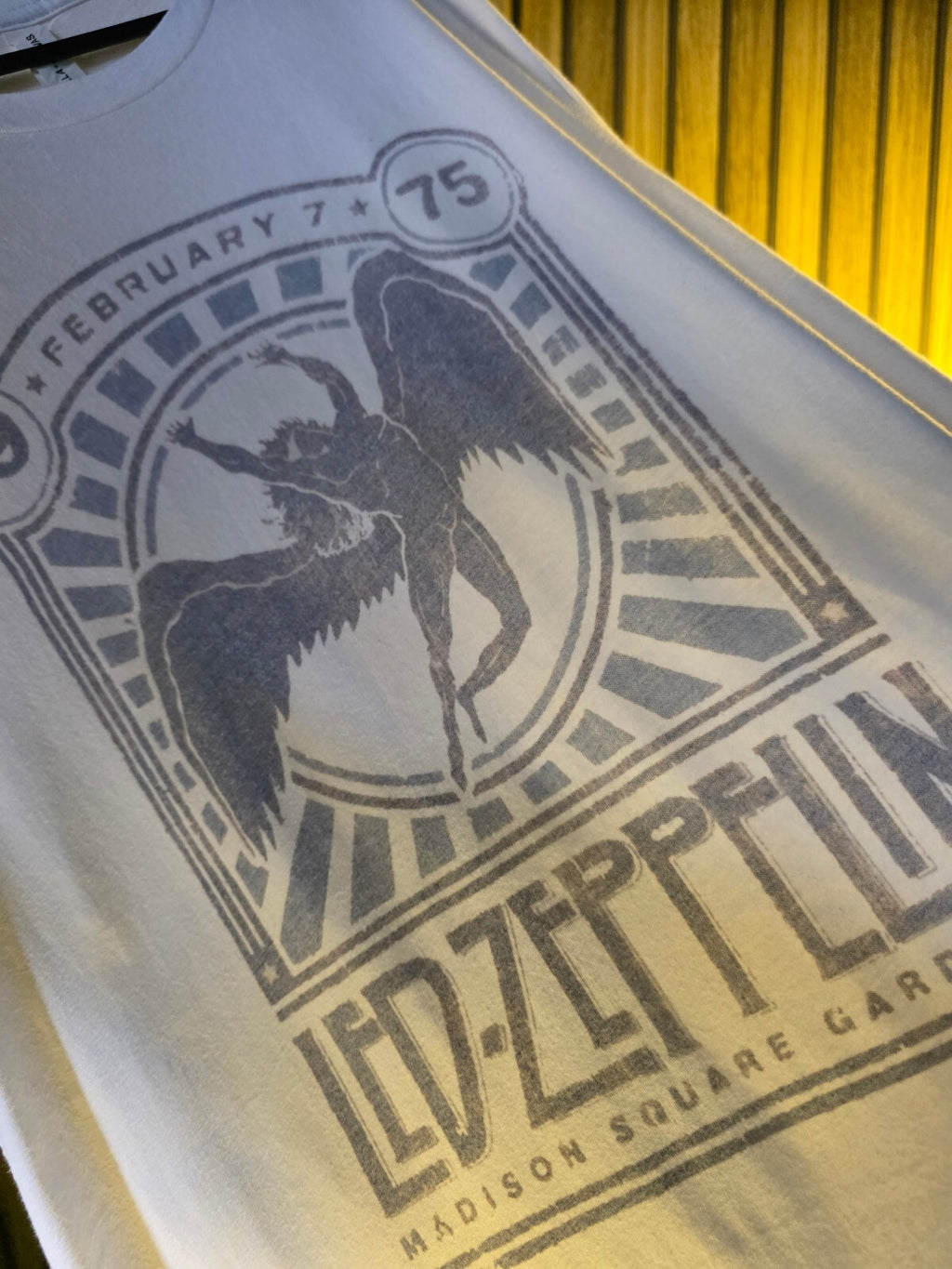 Bella+Canvas Led Zeppelin Band T-Shirt White Large