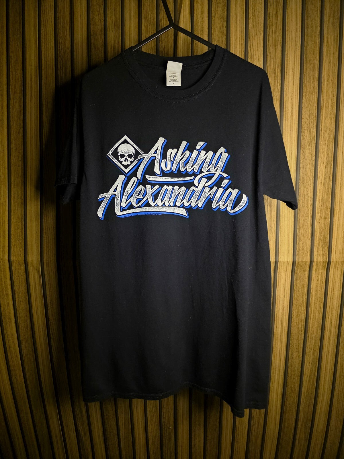 2014 Asking Alexandria Band T-Shirt Black Medium