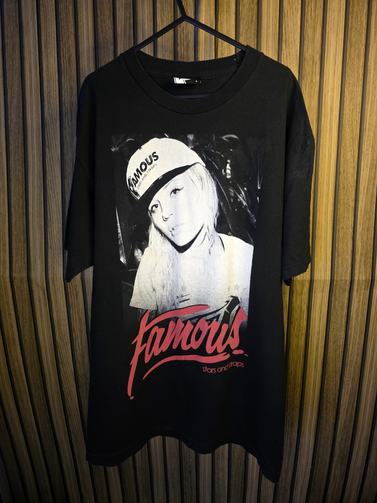 Famous Stars and Straps Black Graphic T-Shirt Large