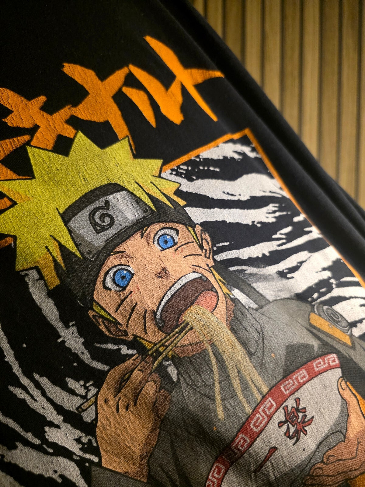 Naruto Shippuden Ichiraku Ramen Shop Graphic T-Shirt Black Large