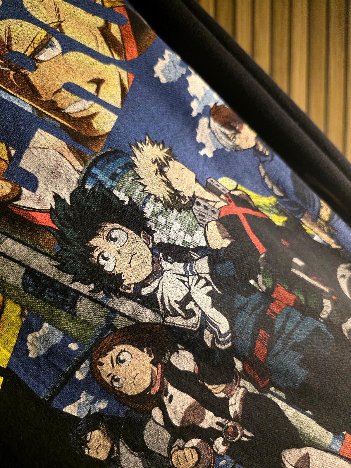 Funimation My Hero Academia Two Heroes Graphic T-Shirt Black Large