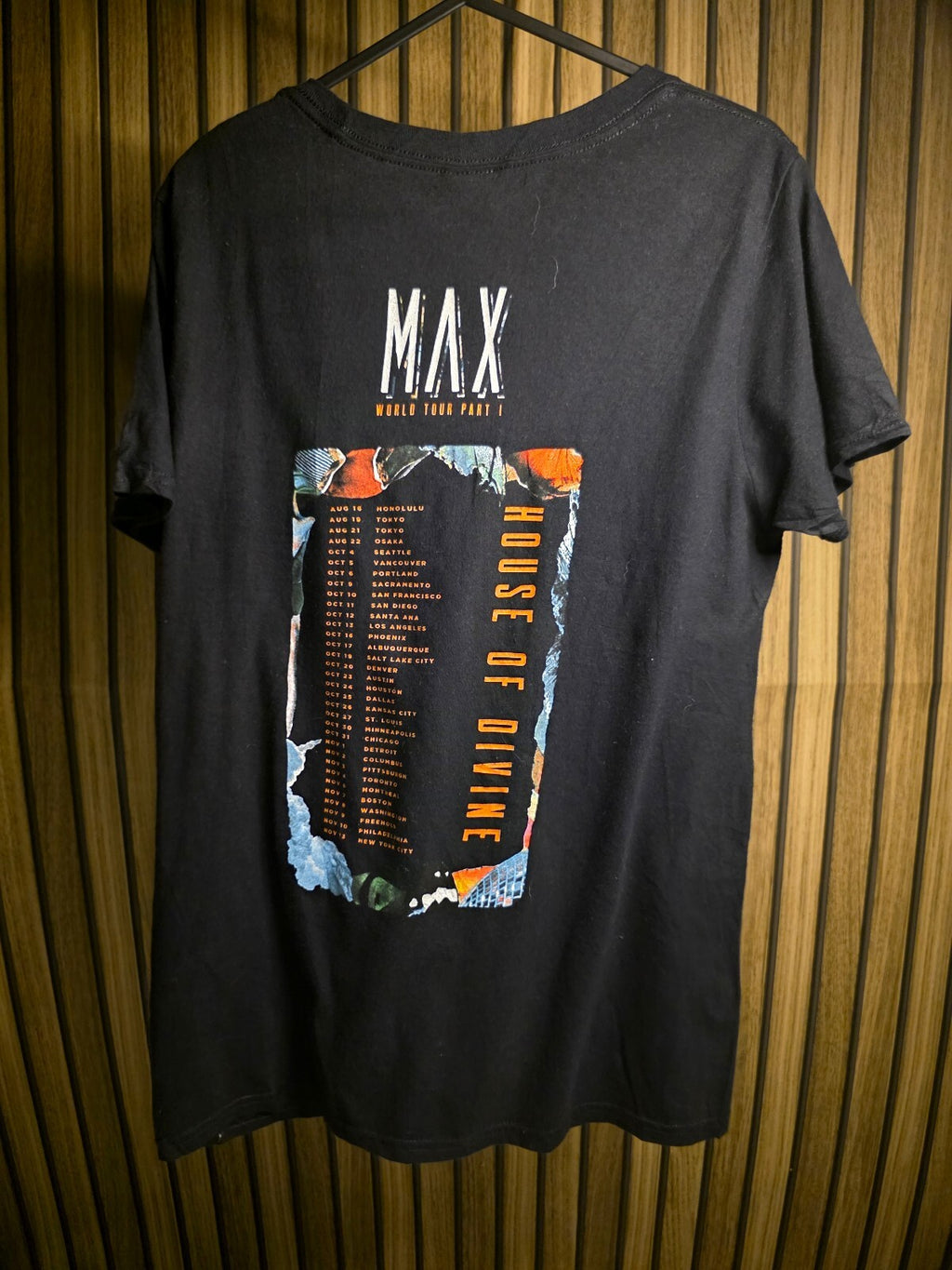 Gildan House of Divine Graphic T-Shirt Black Size S