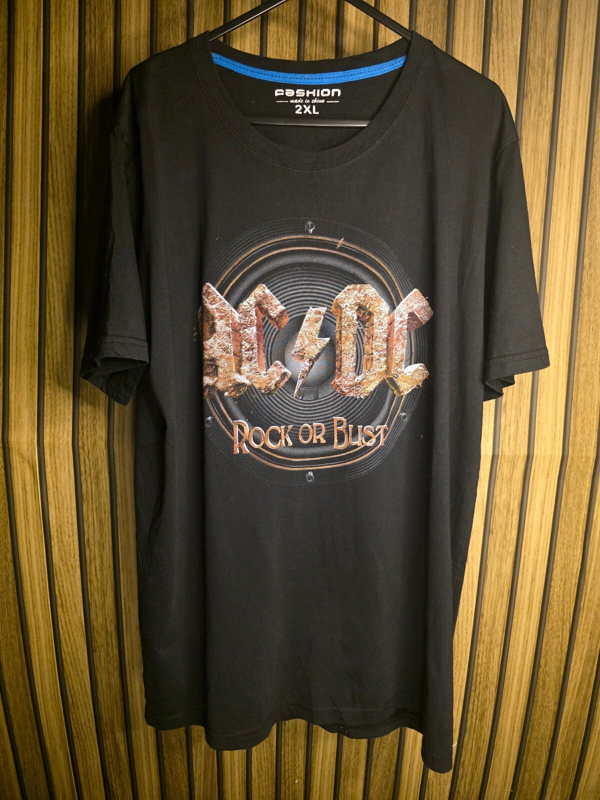 Cashion AC/DC Rock or Bust Black Graphic T-Shirt 2XL