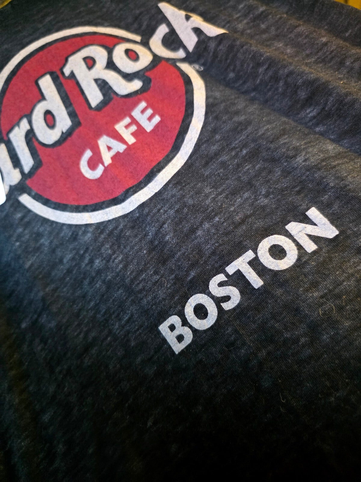 Hard Rock Cafe Boston Graphic T-Shirt Black Medium