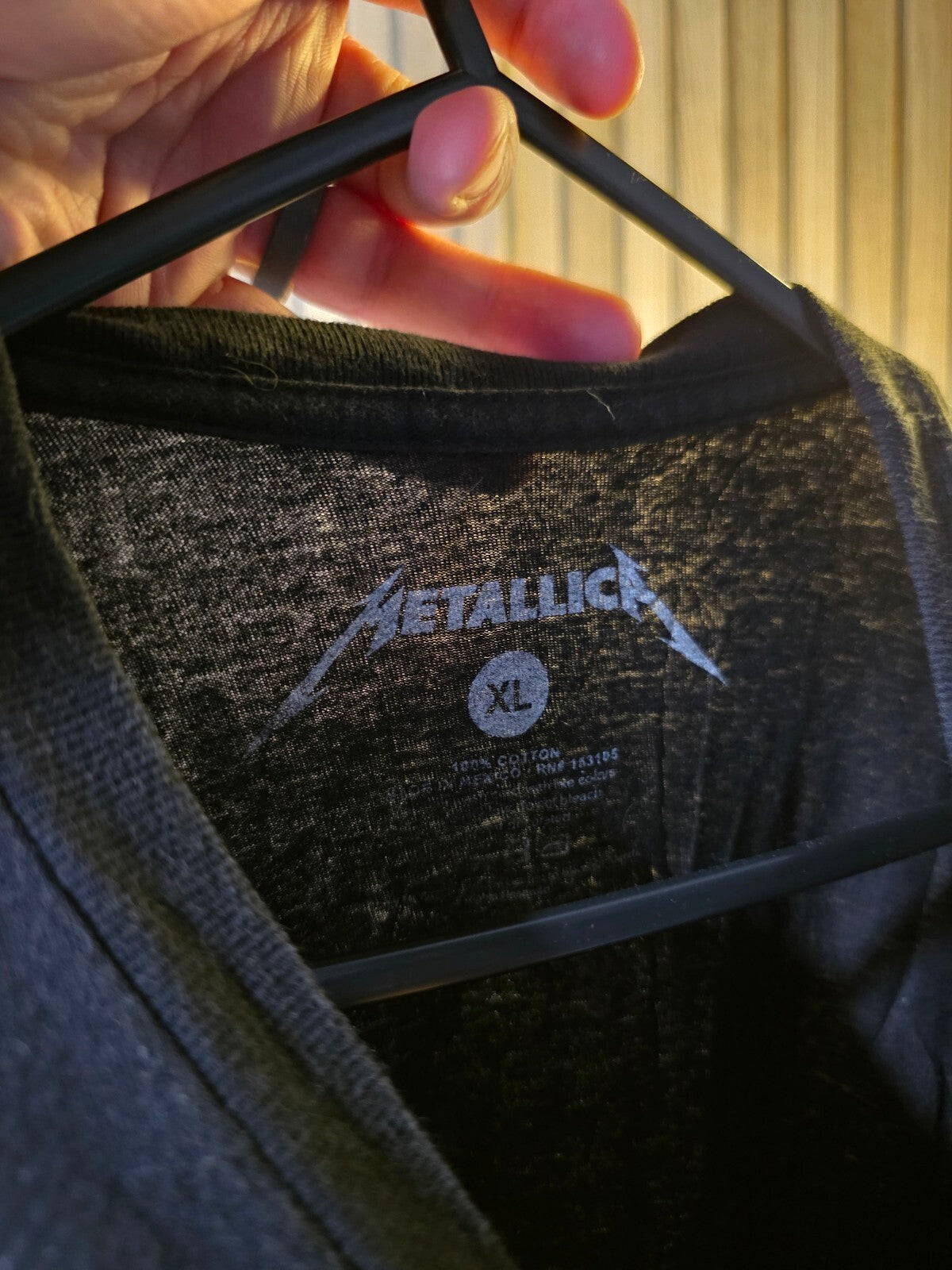 Metallica Band Logo Black T-shirt XL