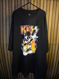 Hanes KISS Mickey Mouse Graphic Black T-Shirt 3XL