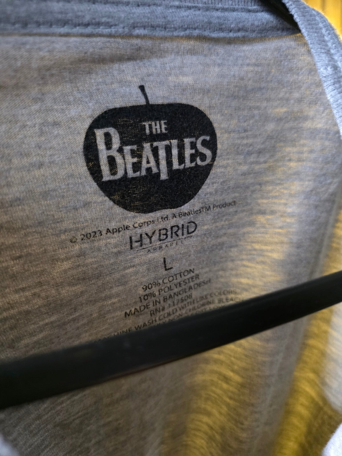 The Beatles Abbey Road Graphic T-Shirt Grey Large