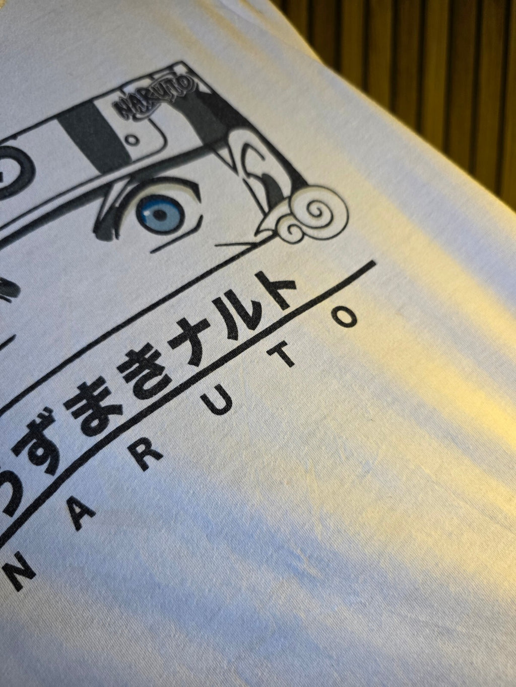 Naruto Graphic T-Shirt White Size S/R 7/8 Kids Anime