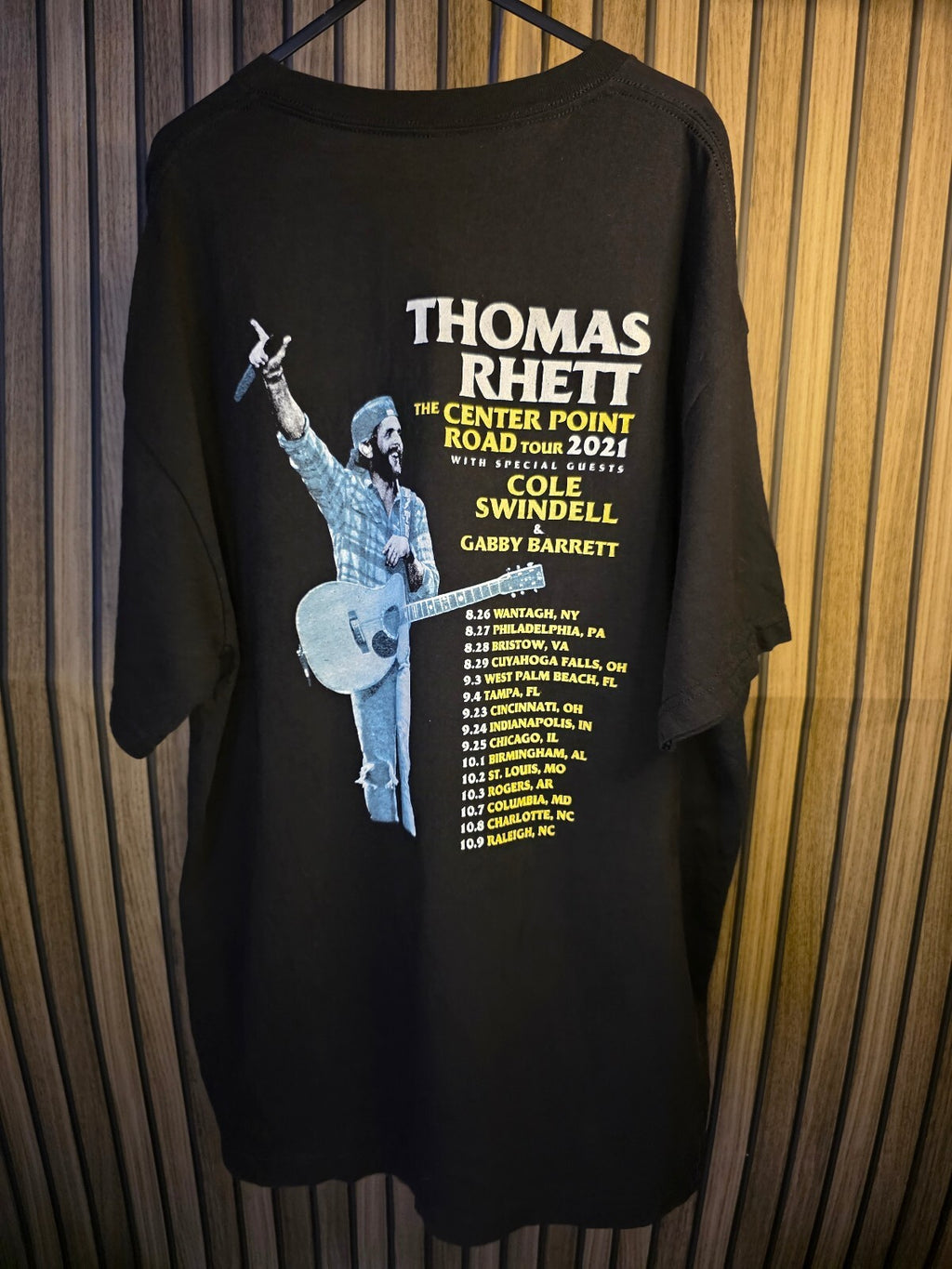 Alstyle Thomas Rhett Center Point Road Tour 2021 Black T-Shirt XL