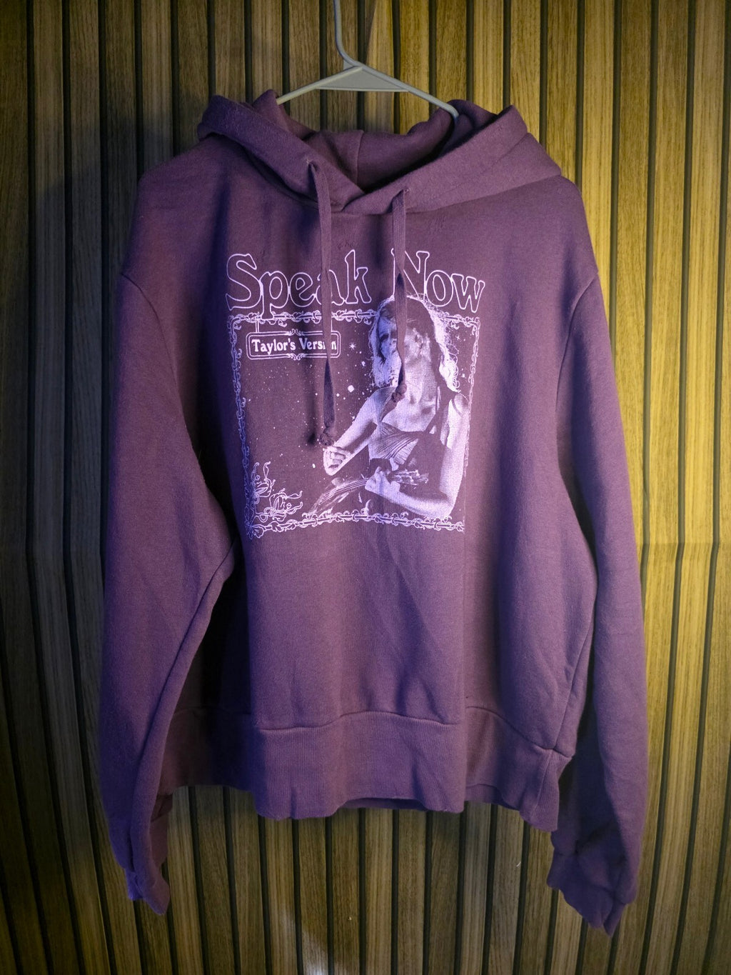 Speak Now Taylor Swift Hoodie Purple XL Vintage