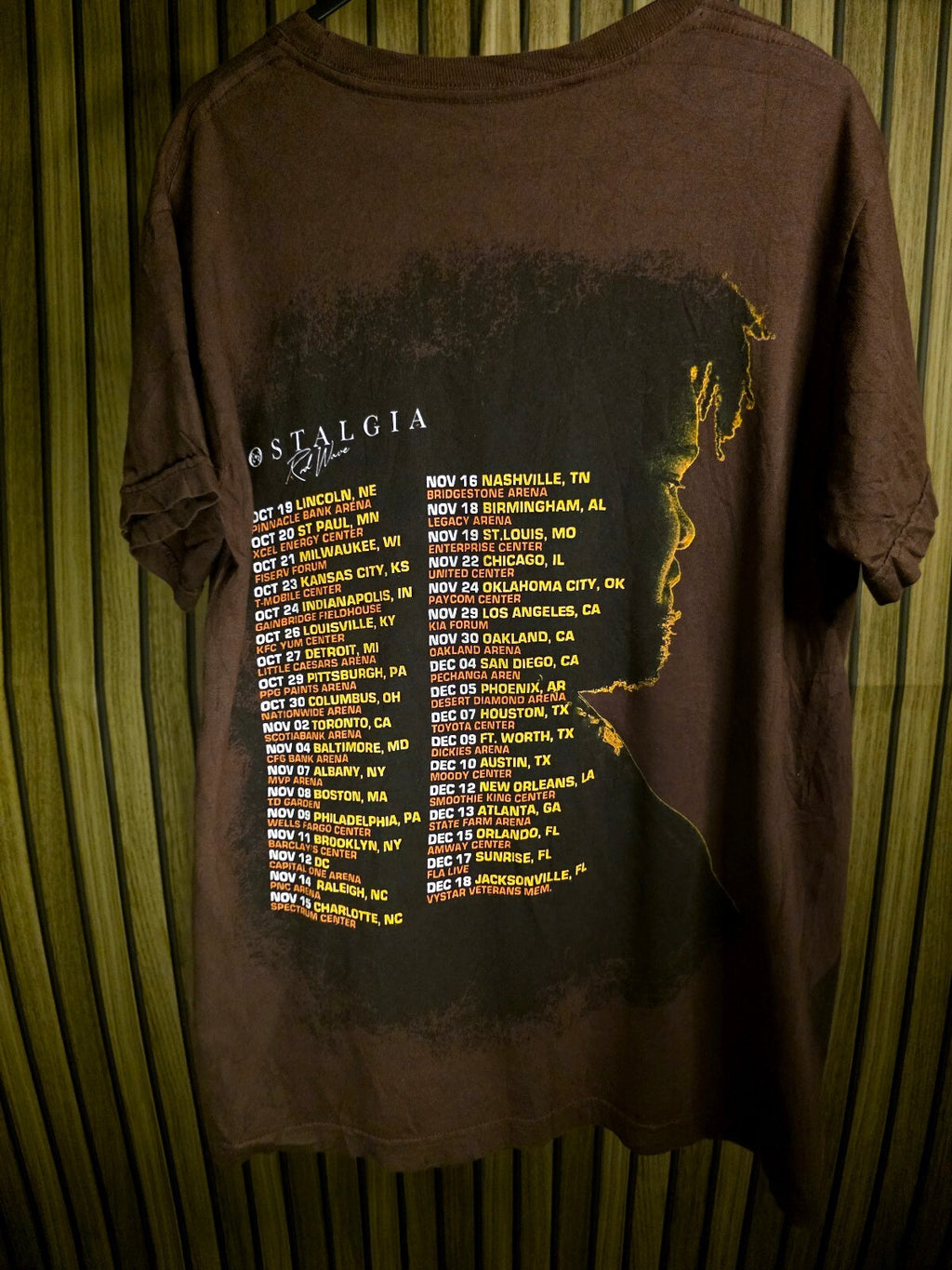Rodwave Nostalgia Tour T-Shirt Brown Small