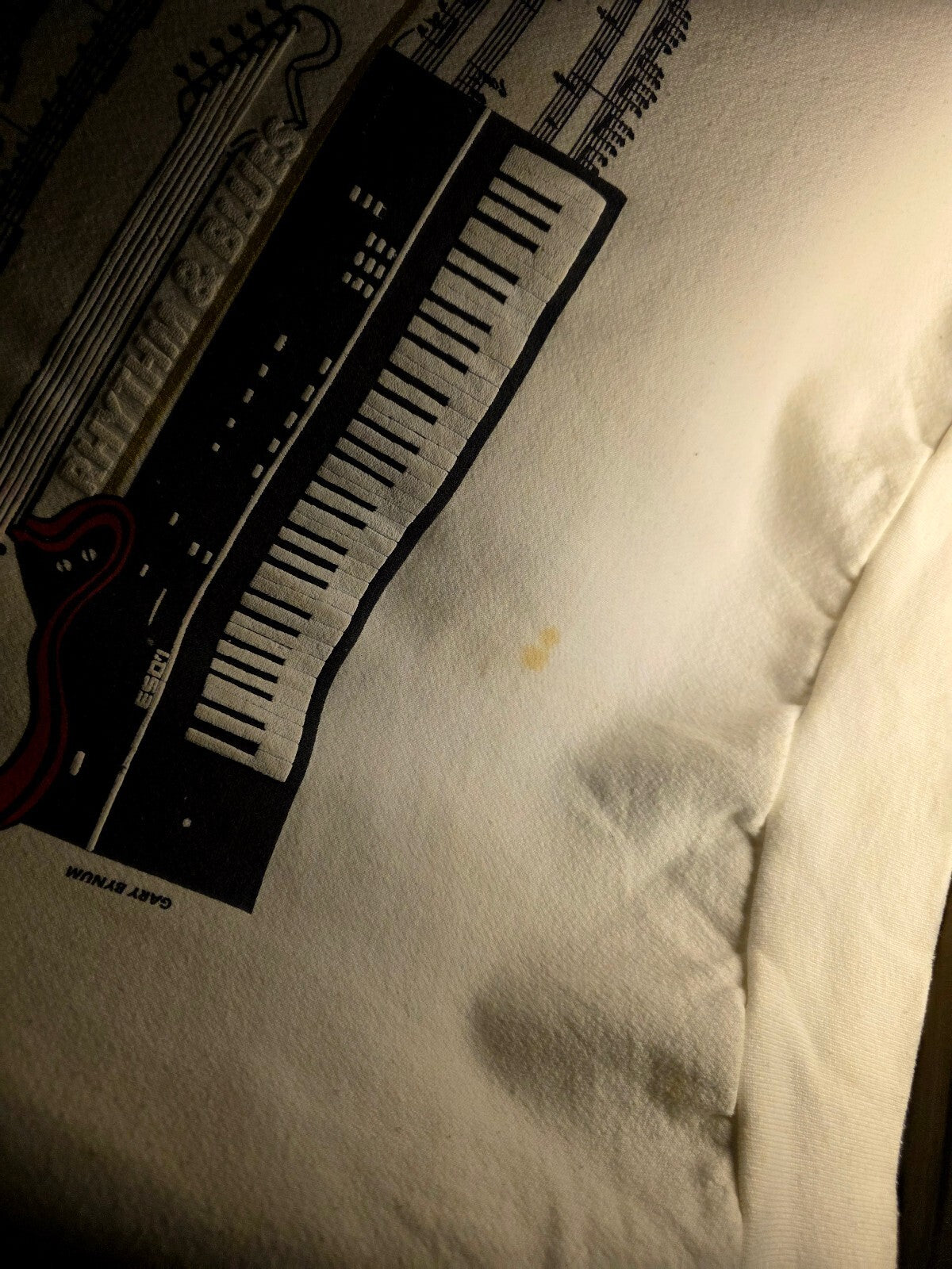 1980's Vintage Alore New Orleans Music Sweatshirt Cream Large