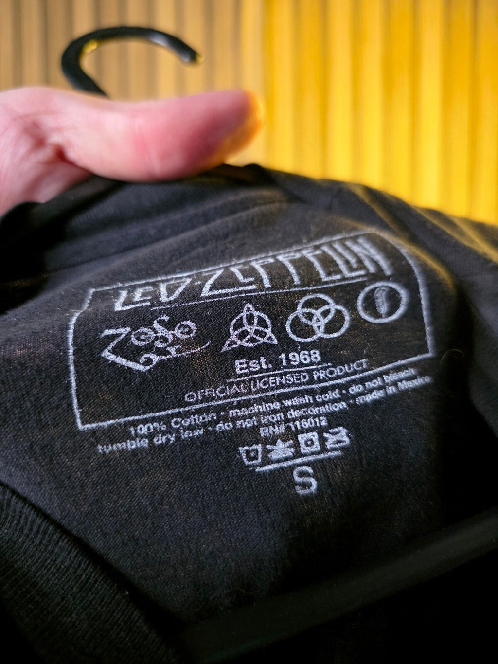 Led Zeppelin Band T-Shirt Black Small Official Licensed Product