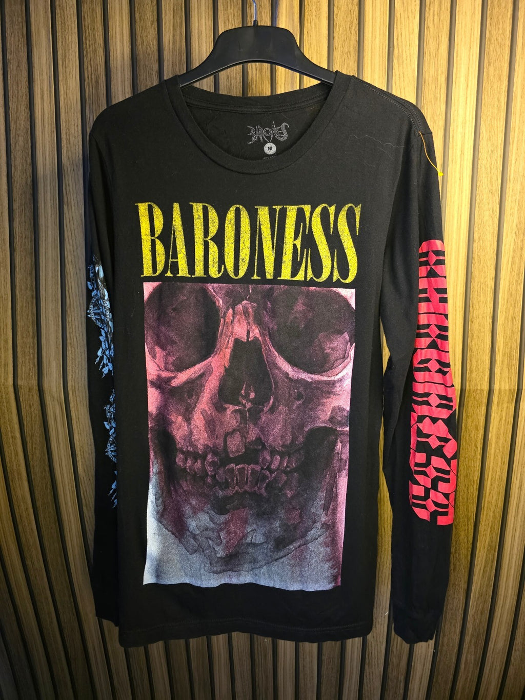 Baroness Long Sleeve T-Shirt Skull Graphic Black Medium