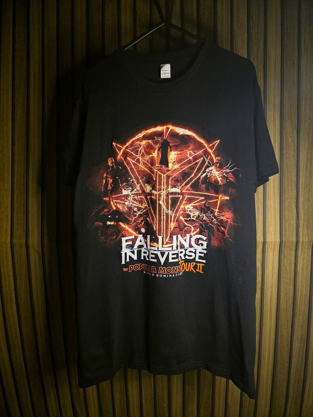 Falling In Reverse Popular Monster Tour II Black T-Shirt Small