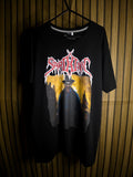 Sardonic German Death Metal Graphic Black T-Shirt Size L