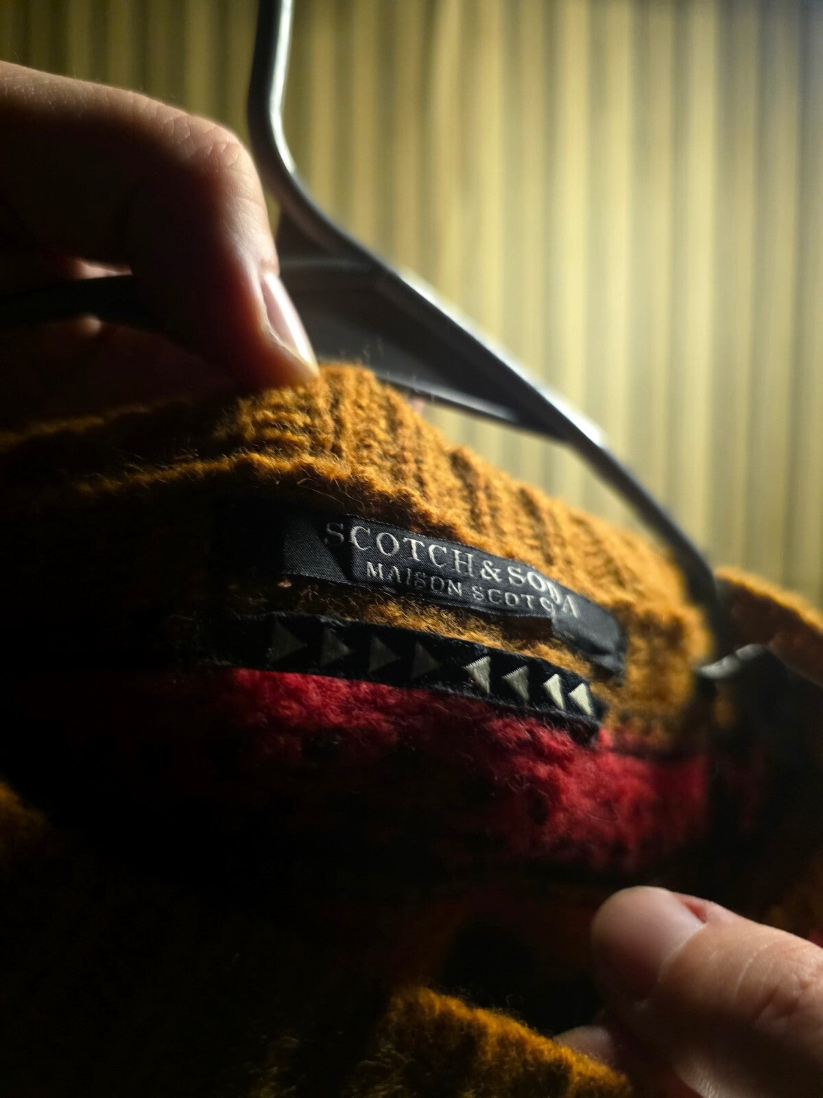 Scotch & Soda Pullover Sweater Orange Multi Size 2