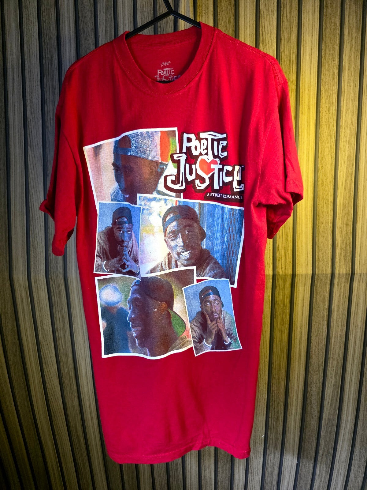 Poetic Justice Graphic T-Shirt Red Medium