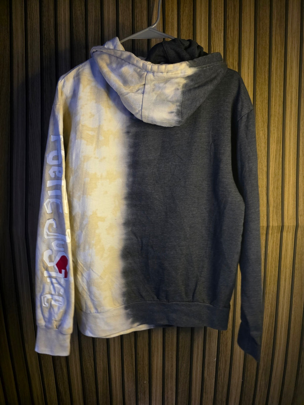 Chemistry Tupac Shakur Split Tone Hoodie Black Beige Medium