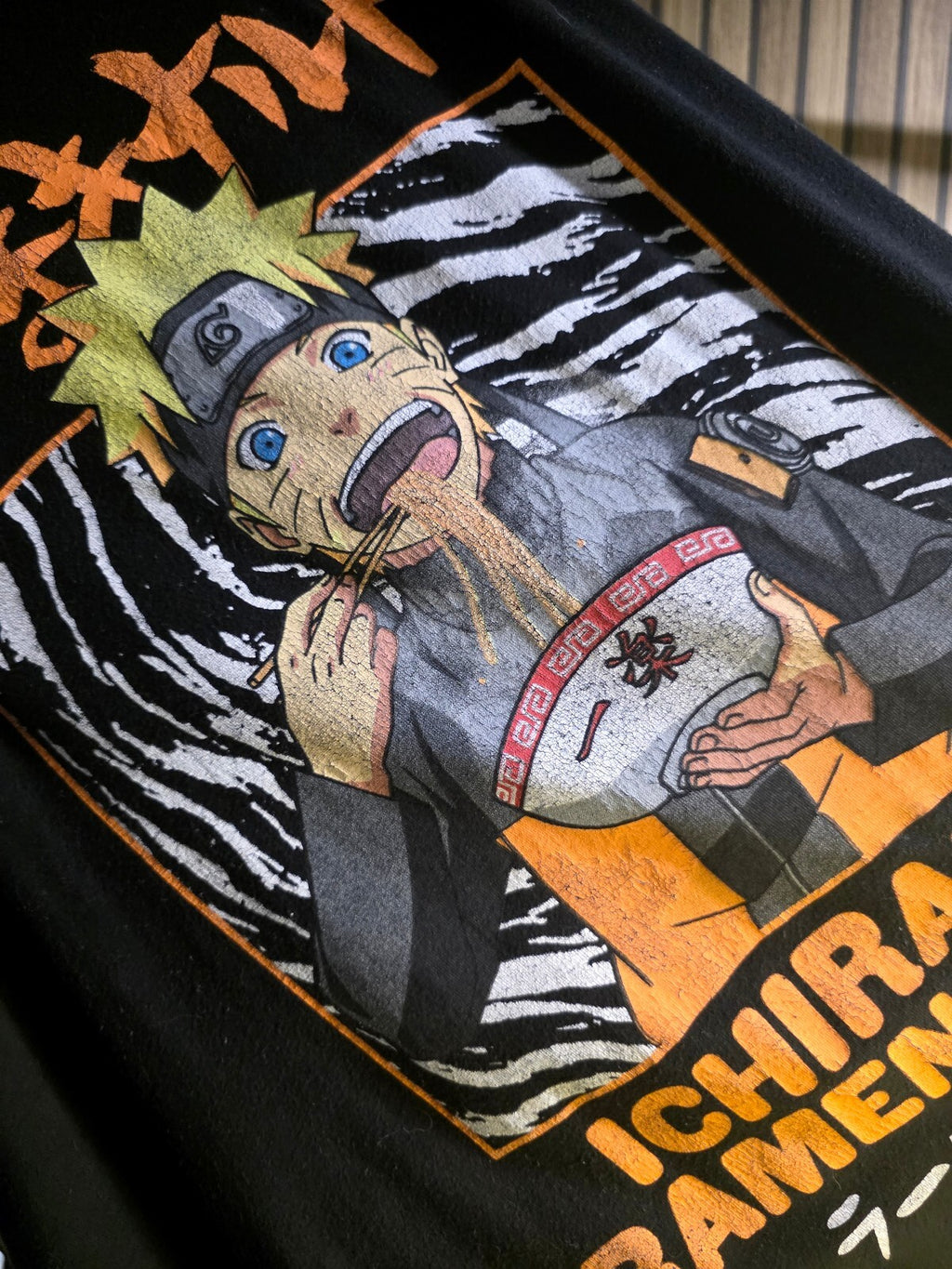 Naruto Shippuden Ichiraku Ramen Shop Graphic T-Shirt Black XL