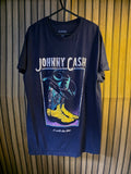 Cash Johnny Cash Tour 1956 Graphic T-shirt Black Medium